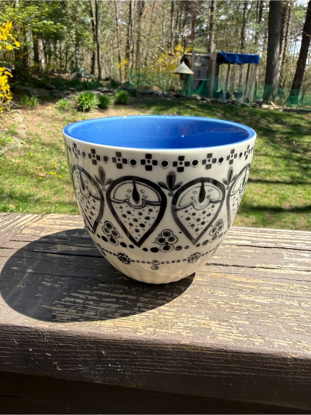 Anthropologie Lina Hand-Painted Stoneware Coffee Mugs- Set of 2 - Picture 11 of 13